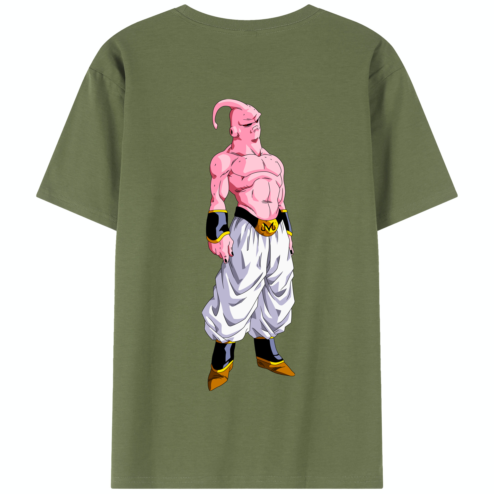 （画像用） ドラゴンボール 魔人ブウ DRAGON BALL Majin Buu 綿100％半袖Tシャツ（背面プリント）